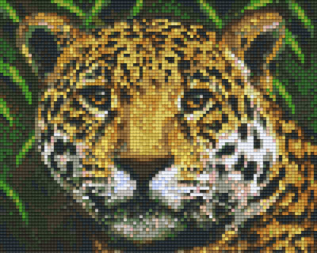 Jaguar Four [4] Baseplate PixelHobby Mini-mosaic Art Kit image 0